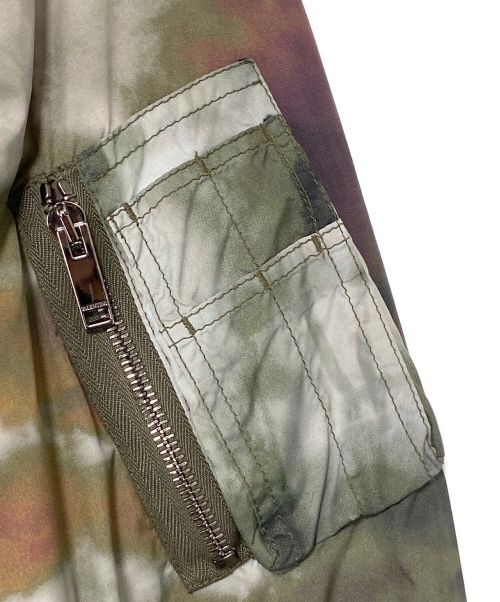VALENTINO（ヴァレンティノ）VALENTINO (ヴァレンティノ) タイダイ柄ボンバージャケット グリーン サイズ:50の古着・服飾アイテム