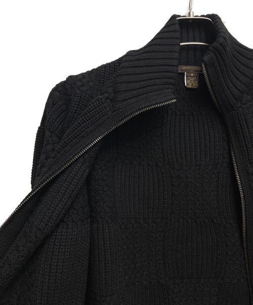LOUIS VUITTON（ルイ ヴィトン）LOUIS VUITTON (ルイ ヴィトン) ジップニットカーディガン ブラック サイズ:Sの古着・服飾アイテム