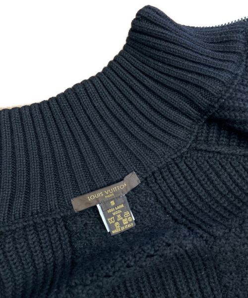 LOUIS VUITTON（ルイ ヴィトン）LOUIS VUITTON (ルイ ヴィトン) ジップニットカーディガン ブラック サイズ:Sの古着・服飾アイテム