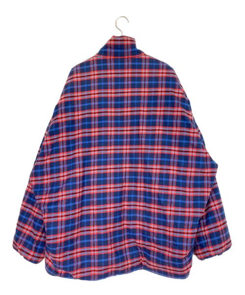 BALENCIAGA（バレンシアガ）BALENCIAGA (バレンシアガ) Tartan Jacket ブルー×レッド サイズ:52の古着・服飾アイテム