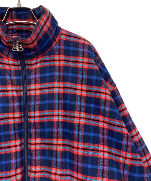 BALENCIAGA（バレンシアガ）BALENCIAGA (バレンシアガ) Tartan Jacket ブルー×レッド サイズ:52の古着・服飾アイテム