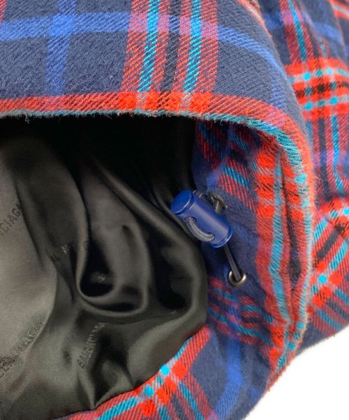 BALENCIAGA（バレンシアガ）BALENCIAGA (バレンシアガ) Tartan Jacket ブルー×レッド サイズ:52の古着・服飾アイテム