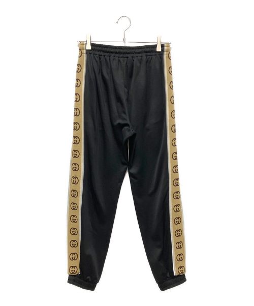 GUCCI（グッチ）GUCCI (グッチ) ルーズテクニカルジャージージョギングロングパンツ ブラック サイズ:XSの古着・服飾アイテム