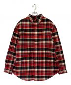 BALENCIAGAバレンシアガ）の古着「オーバーサイズチェックキルティングブルゾン」｜レッド×ブラック
