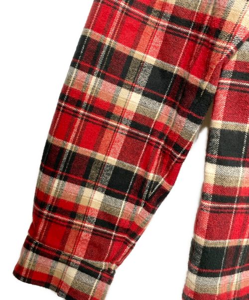 BALENCIAGA（バレンシアガ）BALENCIAGA (バレンシアガ) オーバーサイズチェックキルティングブルゾン レッド×ブラック サイズ:38の古着・服飾アイテム