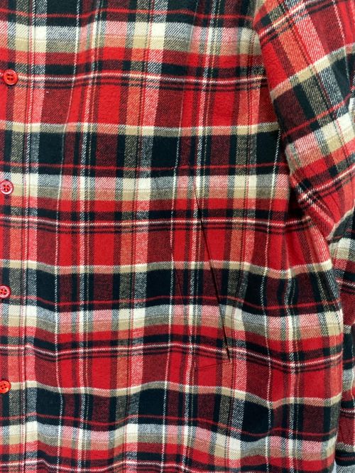 BALENCIAGA（バレンシアガ）BALENCIAGA (バレンシアガ) オーバーサイズチェックキルティングブルゾン レッド×ブラック サイズ:38の古着・服飾アイテム
