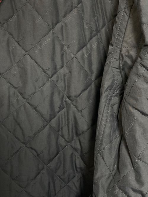 BALENCIAGA（バレンシアガ）BALENCIAGA (バレンシアガ) オーバーサイズチェックキルティングブルゾン レッド×ブラック サイズ:38の古着・服飾アイテム