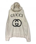 GUCCIグッチ）の古着「インターロッキングG フーデッドスウェットシャツ」｜アイボリー