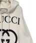 中古・古着 GUCCI (グッチ) インターロッキングG フーデッドスウェットシャツ アイボリー サイズ:L：34800円