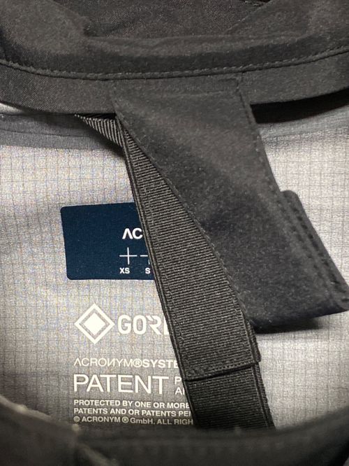 ACRONYM（アクロニウム）ACRONYM (アクロニウム) 3L GORE TEX PRO STEALTH JACKET ブラック サイズ:XLの古着・服飾アイテム