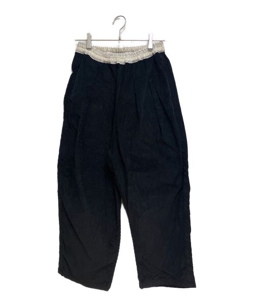 Maison Margiela（メゾンマルジェラ）Maison Margiela (メゾンマルジェラ) コーデュロイイージーパンツ ブラック サイズ:44の古着・服飾アイテム