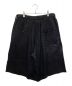 Yohji Yamamoto pour homme (ヨウジヤマモト プールオム) 蛇女 ギャザーハーフパンツ ブラック サイズ:2：47000円