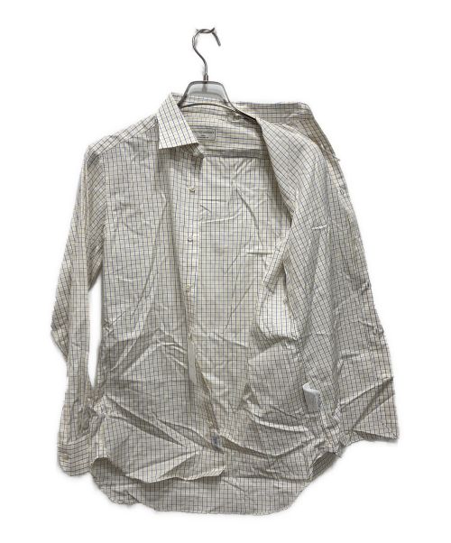 UNITED ARROWS（ユナイテッドアローズ）UNITED ARROWS (ユナイテッドアローズ) イージーケア AG タッタソール セミワイドカラーシャツ -抗菌防臭- イエロー×ホワイト サイズ:38 未使用品の古着・服飾アイテム