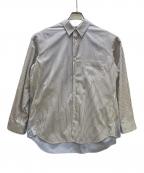 COMME des GARCONS SHIRTコムデギャルソンシャツ）の古着「スリーブドッキングストライプシャツ」｜ホワイト