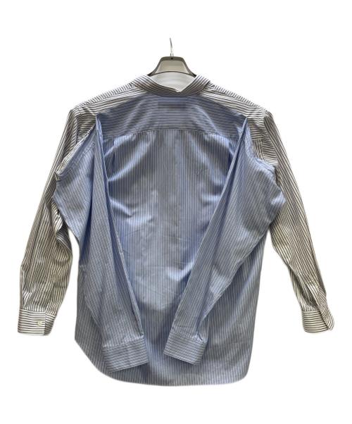 COMME des GARCONS SHIRT（コムデギャルソンシャツ）COMME des GARCONS SHIRT (コムデギャルソンシャツ) スリーブドッキングストライプシャツ ホワイト サイズ:Mの古着・服飾アイテム