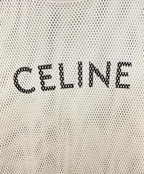 CELINE（セリーヌ）CELINE (セリーヌ) 22SS オーバーサイズTシャツ / コットンメッシュ エクリュ ホワイト サイズ:Mの古着・服飾アイテム