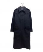 DIOR HOMMEディオール オム）の古着「05AW グラム期 メルトンウールシングルコート/Archive」｜ブラック