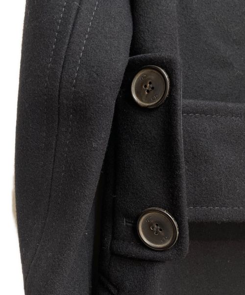 DIOR HOMME（ディオール オム）DIOR HOMME (ディオール オム) 05AW グラム期 メルトンウールシングルコート/Archive ブラック サイズ:40の古着・服飾アイテム