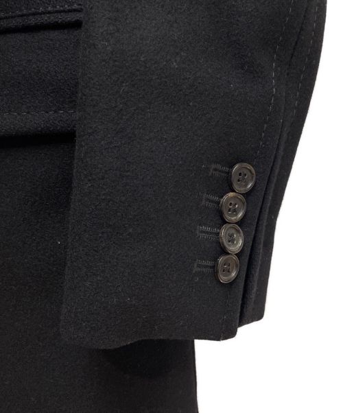 DIOR HOMME（ディオール オム）DIOR HOMME (ディオール オム) 05AW グラム期 メルトンウールシングルコート/Archive ブラック サイズ:40の古着・服飾アイテム