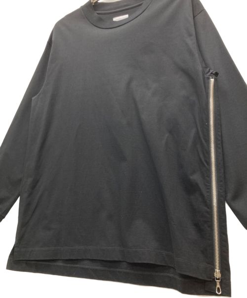 ONE GRAVITY（ワングラヴィティ）ONE GRAVITY (ワングラヴィティ) サイドジップロングスリーブカットソー ブラック サイズ:SIZE Lの古着・服飾アイテム