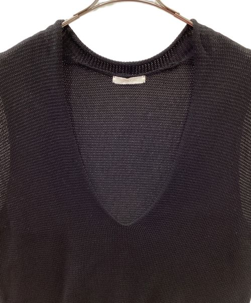 Plage（プラージュ）Plage (プラージュ) Italian Yarn ベスト ブラック サイズ:FREEの古着・服飾アイテム