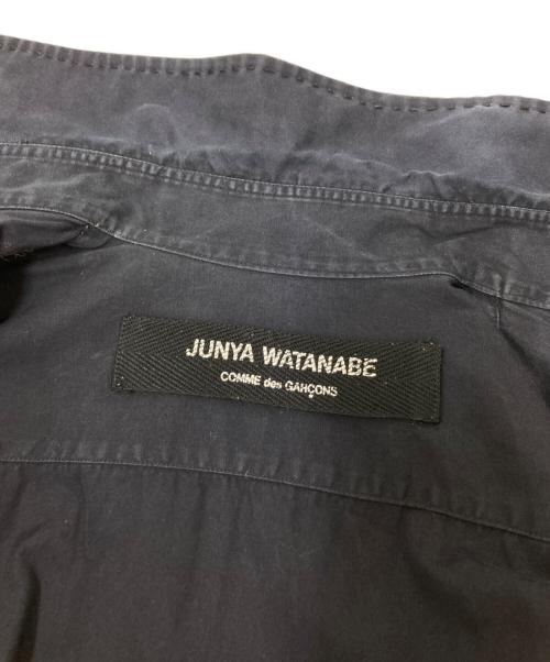 JUNYA WATANABE COMME des GARCONS（ジュンヤワタナベ コムデギャルソン）JUNYA WATANABE COMME des GARCONS (ジュンヤワタナベ コムデギャルソン) ステッチデザインシャツ ネイビー サイズ:下記参照の古着・服飾アイテム