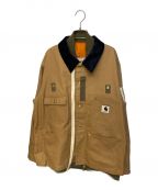 sacai×Carhartt WIPサカイ×カーハート ワーク イン プログレス）の古着「23AW CanvasxMA-1 JK Michigan」｜ブラウン
