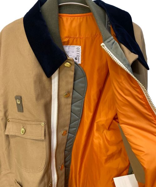 sacai（サカイ）sacai (サカイ) Carhartt WIP (カーハートダブリューアイピー) 23AW CanvasxMA-1 JK Michigan ブラウン サイズ:3の古着・服飾アイテム