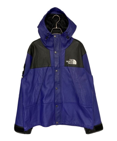 SUPREME（シュプリーム）SUPREME (シュプリーム) THE NORTH FACE (ザ ノース フェイス) Leather Mountain Parka パープル×ブラック サイズ:Mの古着・服飾アイテム