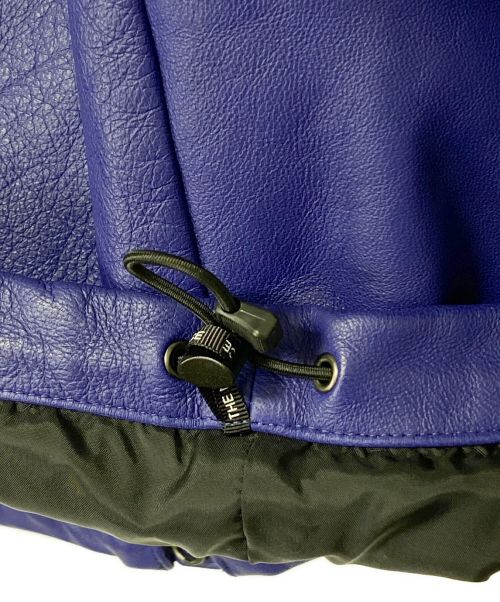 SUPREME（シュプリーム）SUPREME (シュプリーム) THE NORTH FACE (ザ ノース フェイス) Leather Mountain Parka パープル×ブラック サイズ:Mの古着・服飾アイテム