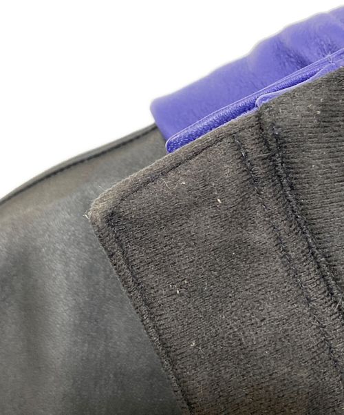 SUPREME（シュプリーム）SUPREME (シュプリーム) THE NORTH FACE (ザ ノース フェイス) Leather Mountain Parka パープル×ブラック サイズ:Mの古着・服飾アイテム
