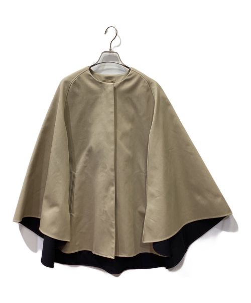 LE PHIL（ル フィル）LE PHIL (ル フィル) ライトボンディングケープジャケット ベージュの古着・服飾アイテム