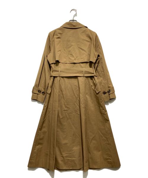 HER LIP TO（ハーリップトゥ）HER LIP TO (ハーリップトゥ) Gaba Ruffled cotton Trench Coat / トレンチコート キャメル サイズ:Sの古着・服飾アイテム