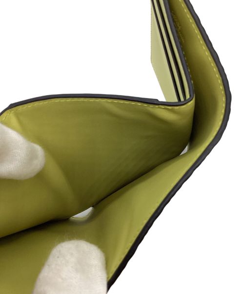 LOEWE（ロエベ）LOEWE (ロエベ) リピートトライフォールドウォレット ライムイエロー サイズ:表記なしの古着・服飾アイテム