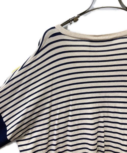 WEEKEND Max Mara（ウィークエンド マックスマーラ）WEEKEND Max Mara (ウィークエンド マックスマーラ) 半袖切替ボーダーニット サイズ:Mの古着・服飾アイテム