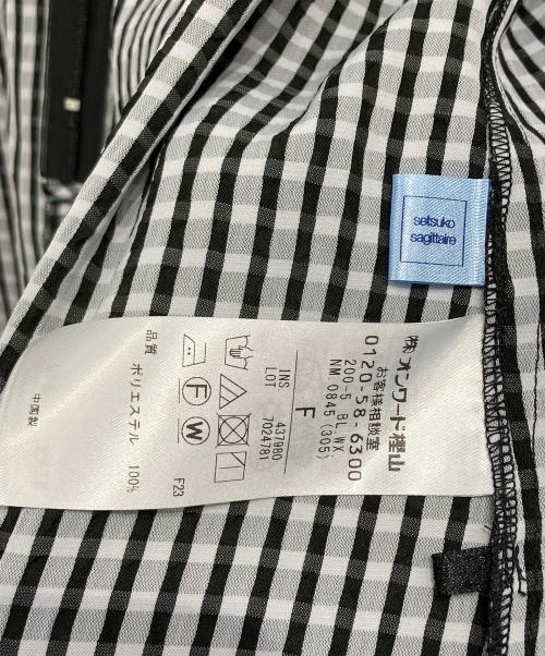 KUMIKYOKU（クミキョク）KUMIKYOKU (クミキョク) setsuko sagittaire (セツコセジテール) スリーブコンシャスjoy ブラウス ブラック サイズ:FREEの古着・服飾アイテム