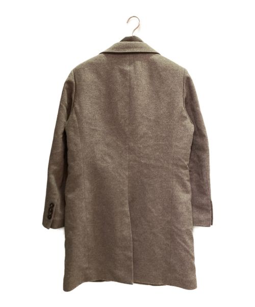 MOORER（ムーレー）MOORER (ムーレー) カシミヤウール ダウンチェスターコート ブラウン サイズ:48の古着・服飾アイテム