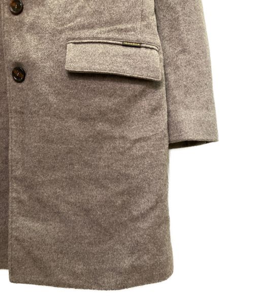 MOORER（ムーレー）MOORER (ムーレー) カシミヤウール ダウンチェスターコート ブラウン サイズ:48の古着・服飾アイテム