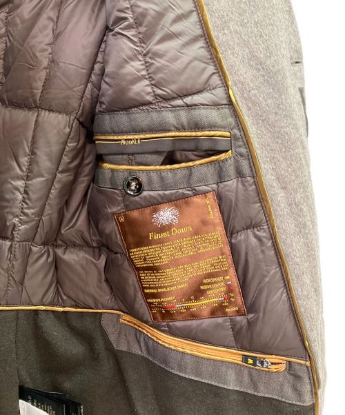 MOORER（ムーレー）MOORER (ムーレー) カシミヤウール ダウンチェスターコート ブラウン サイズ:48の古着・服飾アイテム
