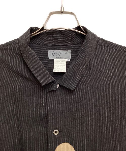 Yohji Yamamoto pour homme（ヨウジヤマモト プールオム）Yohji Yamamoto pour homme (ヨウジヤマモト プールオム) 96AW 脱色期 ドットデザインレーヨンシャツ ブラック サイズ:Mの古着・服飾アイテム