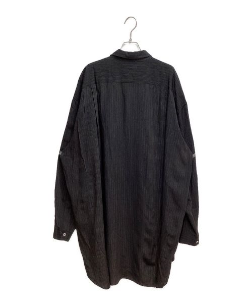 Yohji Yamamoto pour homme（ヨウジヤマモト プールオム）Yohji Yamamoto pour homme (ヨウジヤマモト プールオム) 96AW 脱色期 ドットデザインレーヨンシャツ ブラック サイズ:Mの古着・服飾アイテム