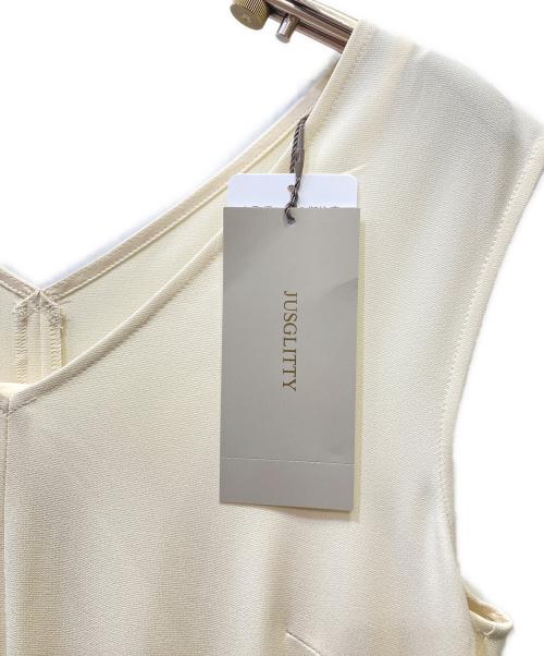 JUSGLITTY（ジャスグリッティー）JUSGLITTY (ジャスグリッティー) Aラインワンピース アイボリー サイズ:1 未使用品の古着・服飾アイテム