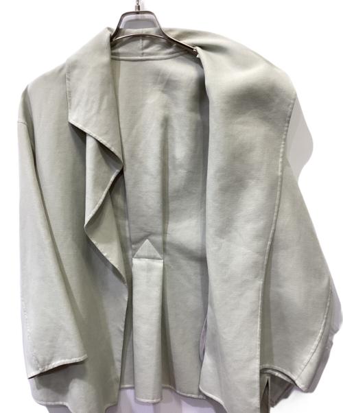 ROPE（ロペ）ROPE (ロペ) ニューエアリーリバーハーフコート グリーン サイズ:38 未使用品の古着・服飾アイテム