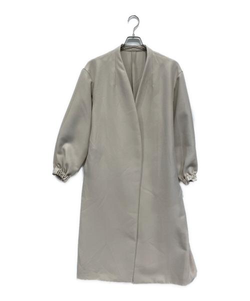 Noble（ノーブル）Noble (ノーブル) トリプルクロスパフスリーブコート ベージュ サイズ:38の古着・服飾アイテム