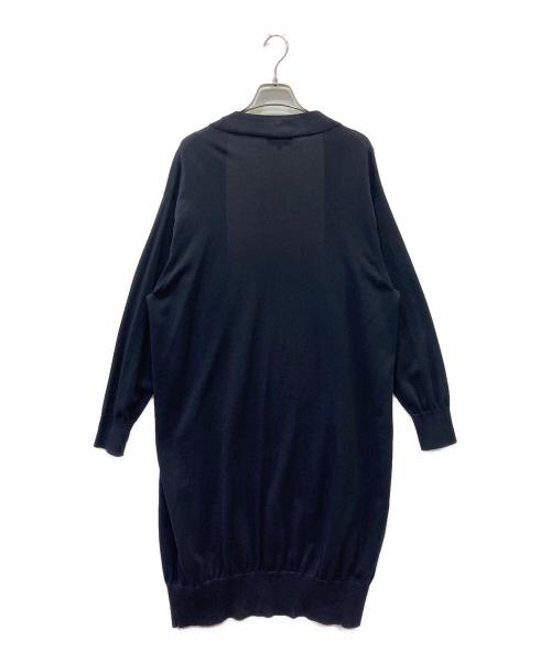 HYKE（ハイク）HYKE (ハイク) コットンロングカーディガン ネイビー サイズ:1の古着・服飾アイテム