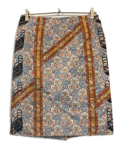 PRADA（プラダ）PRADA (プラダ) ジャガードスカート サイズ:40sの古着・服飾アイテム