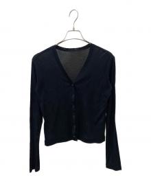 Plage（プラージュ）の古着「SHEER Vネックカーディガン」｜ブラック