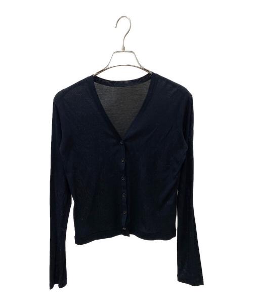 Plage（プラージュ）Plage (プラージュ) SHEER Vネックカーディガン ブラック サイズ:表記無しの古着・服飾アイテム