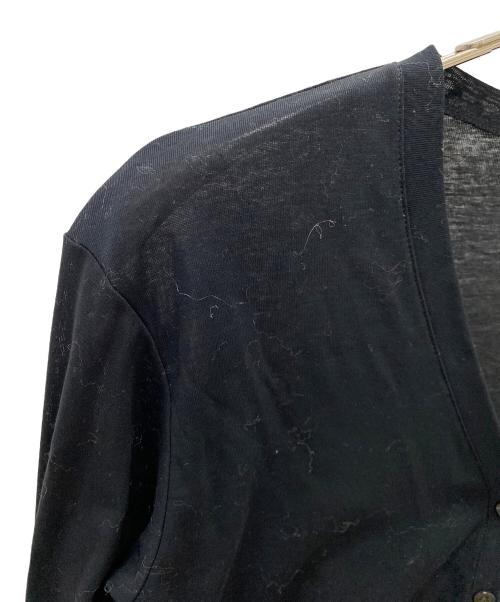 Plage（プラージュ）Plage (プラージュ) SHEER Vネックカーディガン ブラック サイズ:表記無しの古着・服飾アイテム