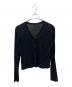 Plage（プラージュ）の古着「SHEER Vネックカーディガン」｜ブラック